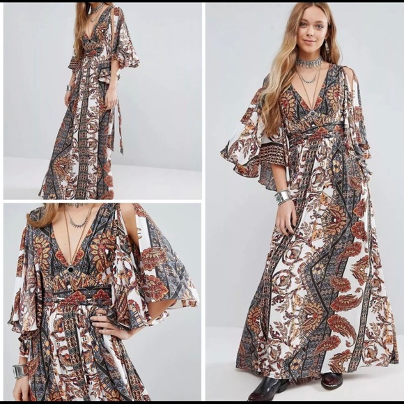 Free People Printed Fern Dress NWT - Picture 2 of 6